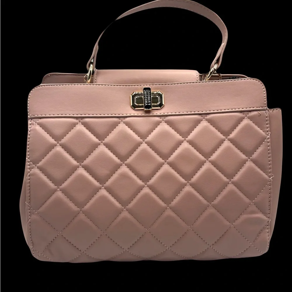 Badgley Mischka Blush Pink Quilted Mini Tote NWT! - Picture 2 of 5